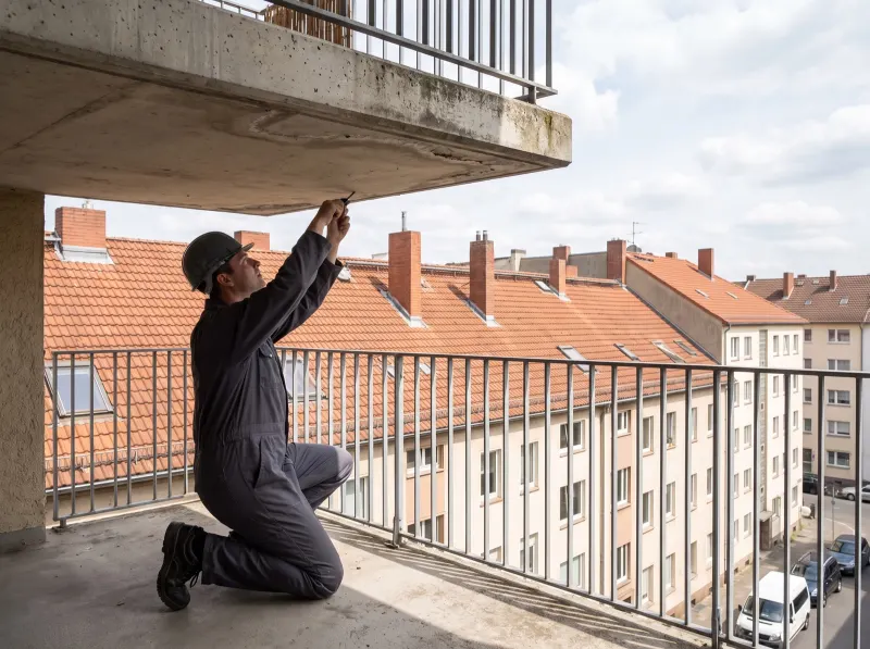 Wespennest am Balkon